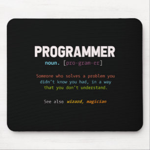 Computer Geek Nerd Gift Funny Programmer  Mouse Pad