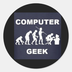 Computer Geek Tag Sticker