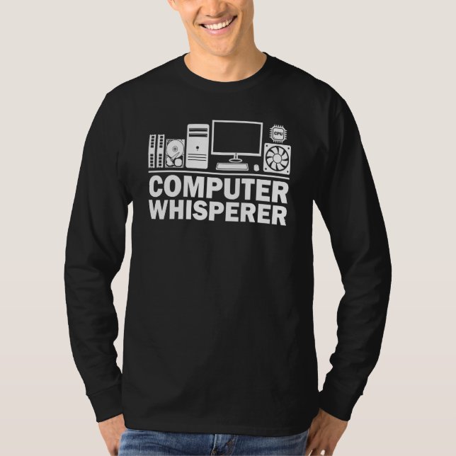 Computer Geek Tech Nerd Men Women Cool Support _5 T-Shirt (Front)
