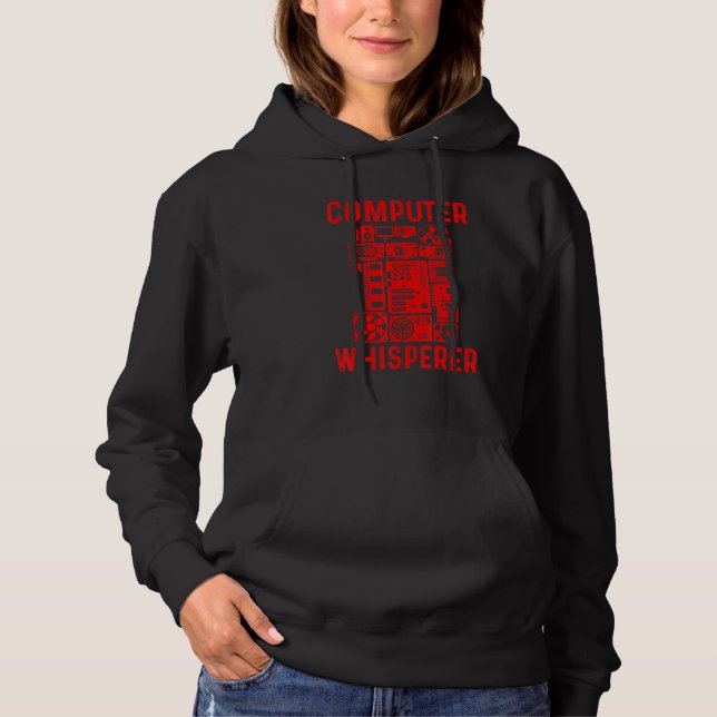 Computer Geek Tech Nerd Men Women Cool Support _9 Hoodie (Front)