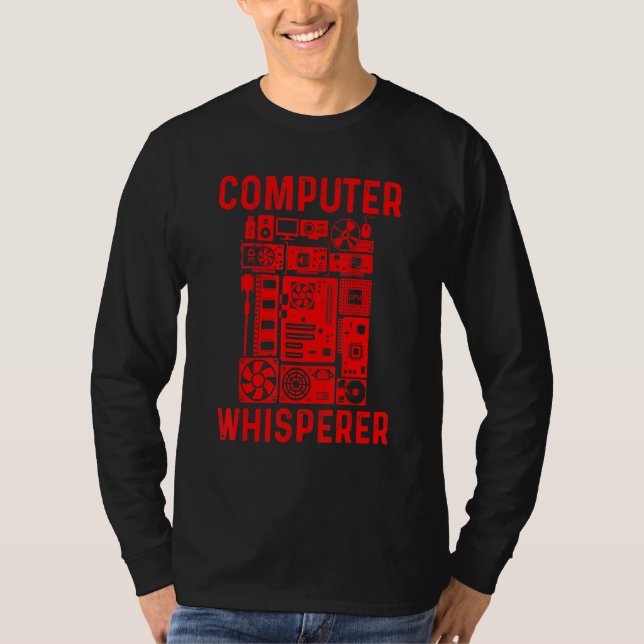 Computer Geek Tech Nerd Men Women Cool Support _9 T-Shirt (Front)