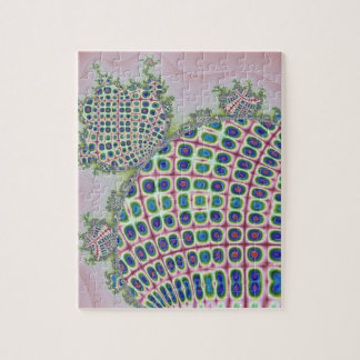 Computer generated handcraft shaped fractals jigsaw puzzle