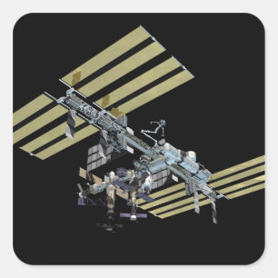 Computer generated view 8 square sticker