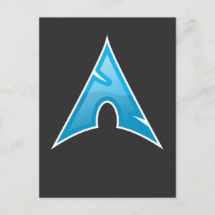 Computer Genius Arch Logo Gift Linux Love Symbol Postcard