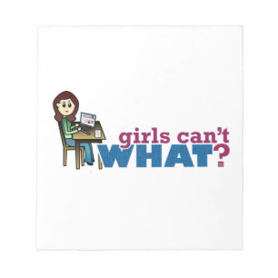 Computer Girl - Light Notepad