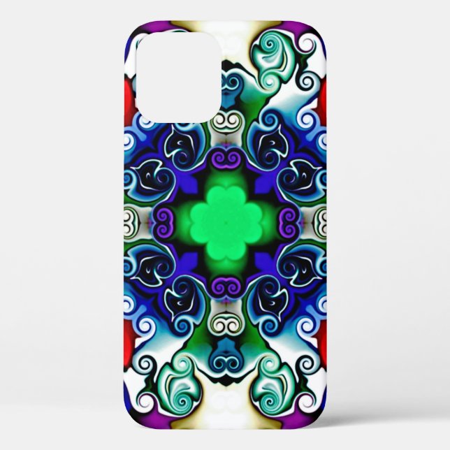 Computer graphics. Illustration of an abstract flo Case-Mate iPhone Case (Back)
