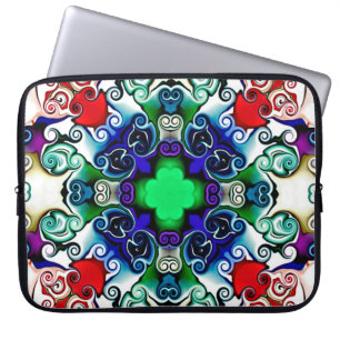 Computer graphics. Illustration of an abstract flo Laptop Sleeve