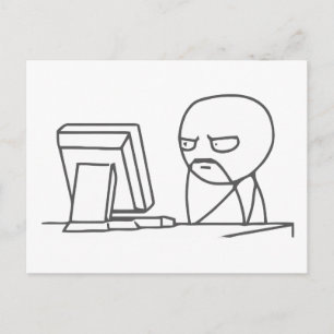 Computer Guy Meme - Postcard