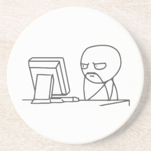 Computer Guy Meme - Premium Sandstone Coaster