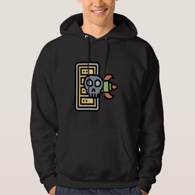 Computer Hacker Cyber Security Professional DDOS Hoodie (Front)