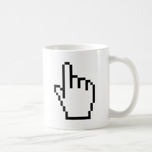 COMPUTER HAND POINTER / MOUSE CURSOR COFFEE MUG