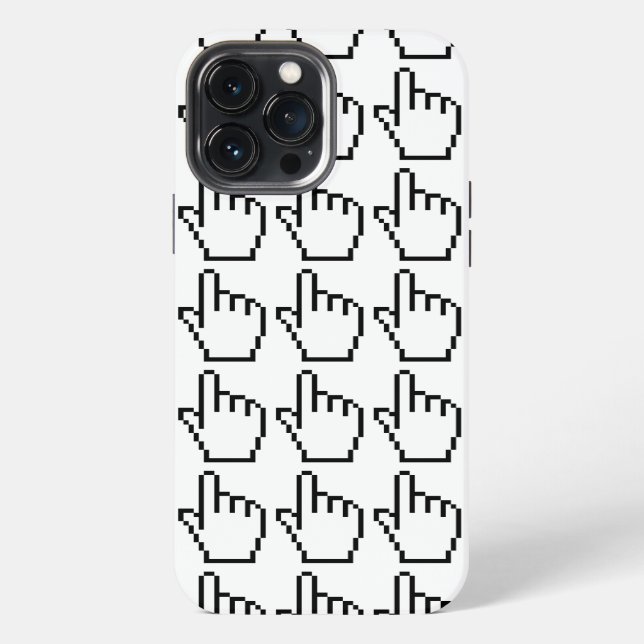 COMPUTER HAND POINTER / MOUSE CURSOR iPhone CASE (Back)