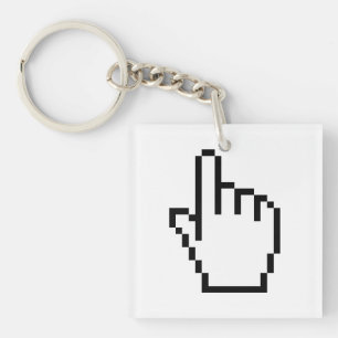 COMPUTER HAND POINTER / MOUSE CURSOR KEY RING