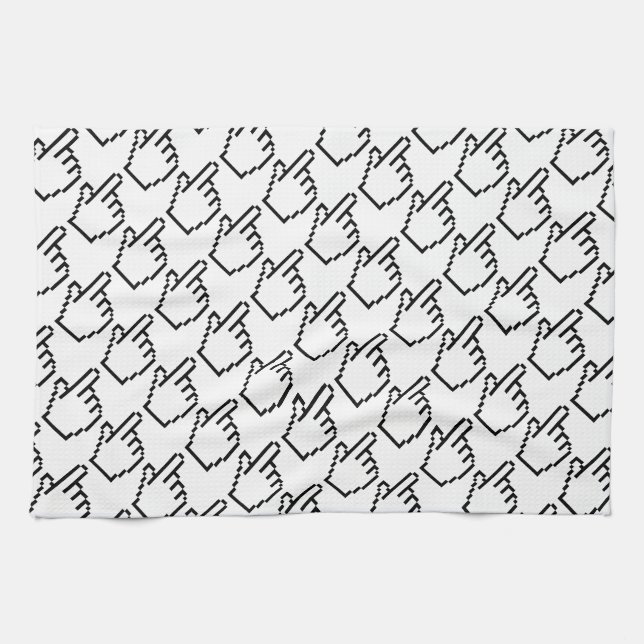 COMPUTER HAND POINTER / MOUSE CURSOR TEA TOWEL (Horizontal)