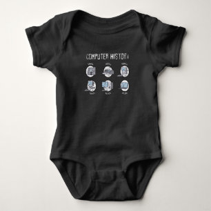 Computer History Computer Scientist Hacker It Baby Bodysuit
