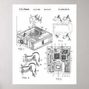 Computer Housing  Patent Poster