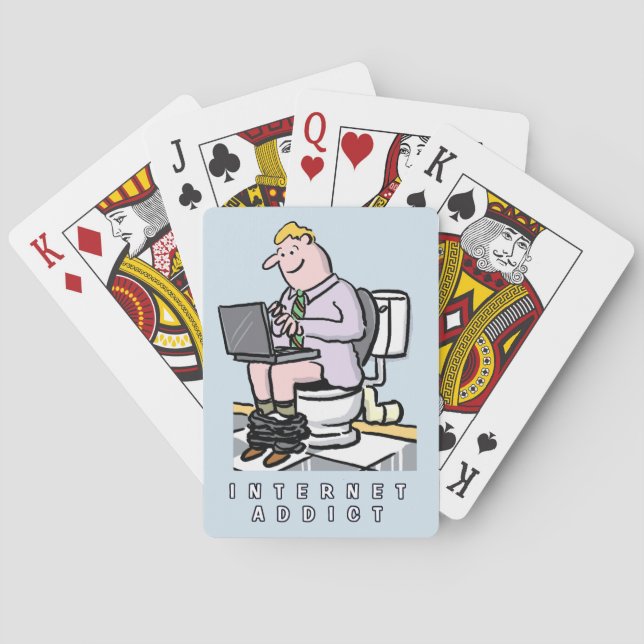 Computer, Internet and Social Media Addiction Playing Cards (Back)