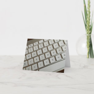 Computer internet keyboard card
