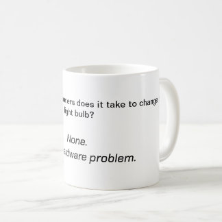 Computer Joke Mug - The old light bulb joke