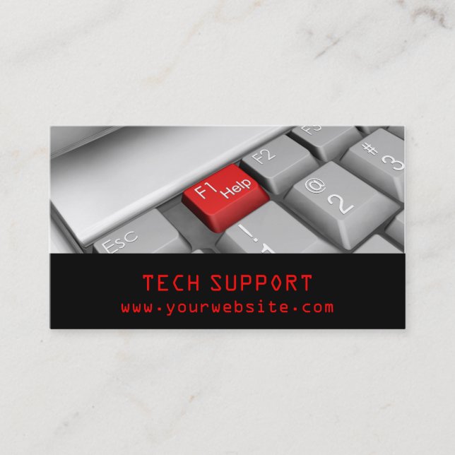 Computer Keyboard Business Card (Front)