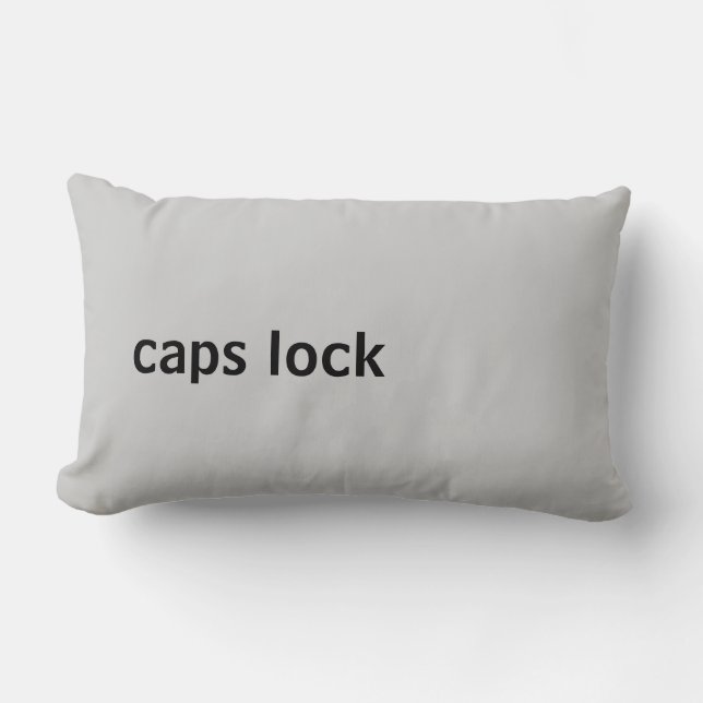 Computer Keyboard Button (caps lock) Lumbar Cushion (Front)