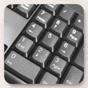 Computer keyboard coaster