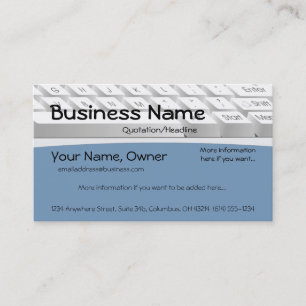 Computer Keyboard Design 2 Business Card