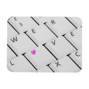 Computer Keyboard Love Letters Magnet