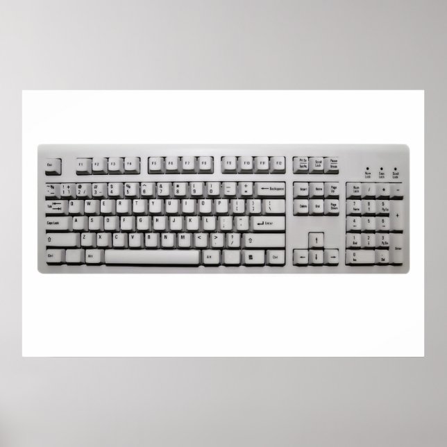 computer keyboard poster (Front)