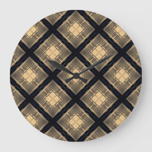 Computer Keys Pattern Large Clock