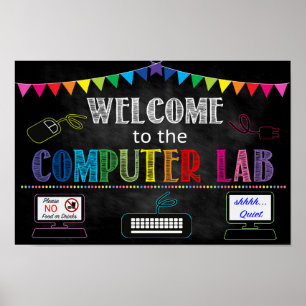Computer Lab School Sign