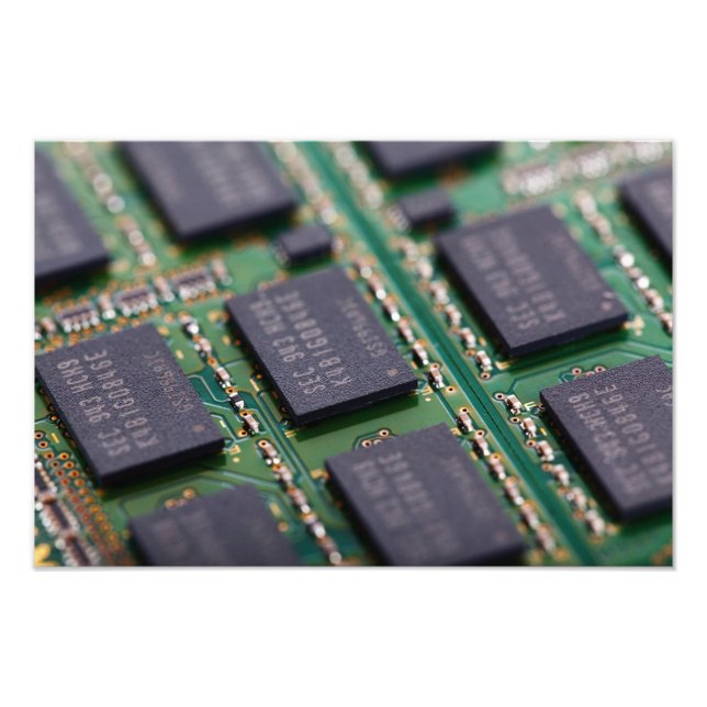 Computer Memory Chips Photo Print (Front)