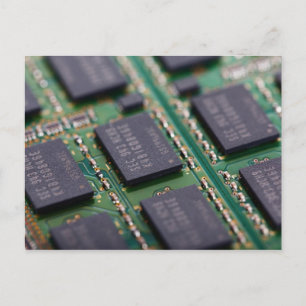 Computer Memory Chips Postcard