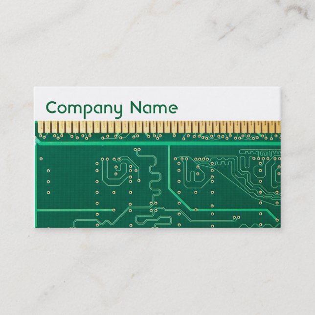 Computer memory plate business card (Front)