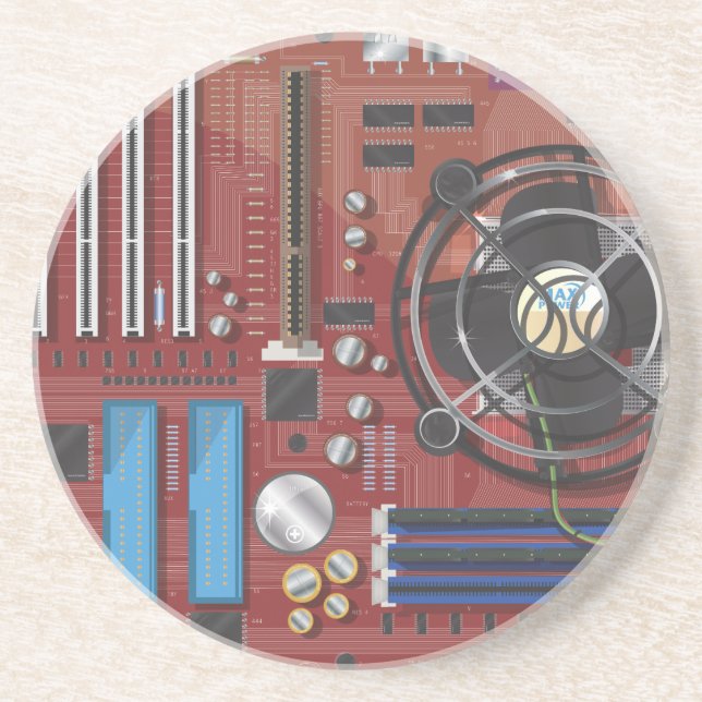 Computer Motherboard Coaster (Front)