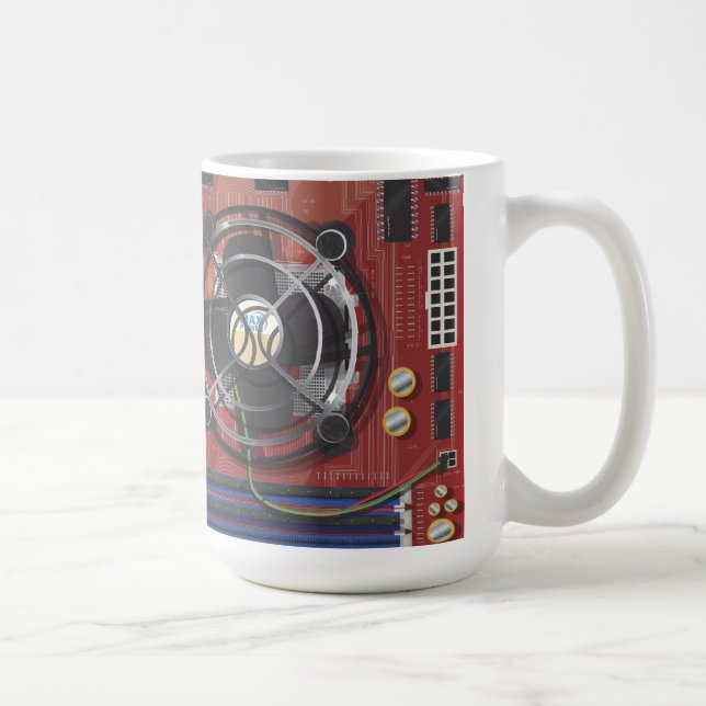 Computer Motherboard Coffee Mug (Right)