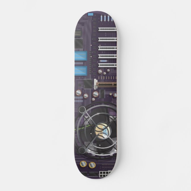 Computer Motherboard Skateboard (Front)