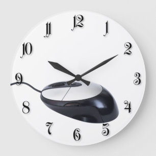 Computer mouse large clock
