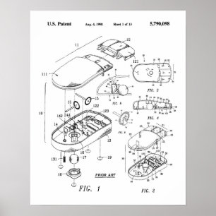 Computer Mouse patent Poster