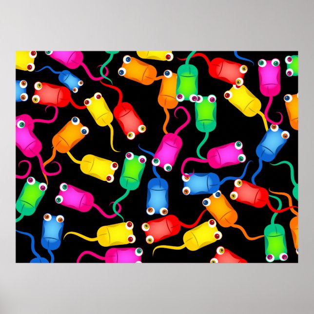 Computer Mouse Wallpaper Poster (Front)