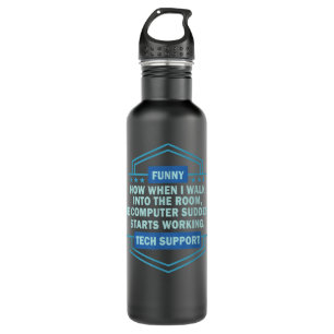 Computer Nerd Geek Techie - Helpdesk Hotline Tech 710 Ml Water Bottle
