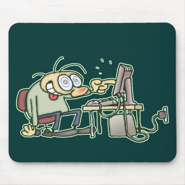 Computer Nerd Mouse Pad (Front)