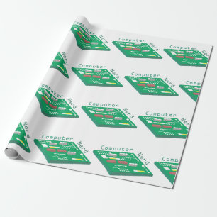 Computer Nerd Wrapping Paper