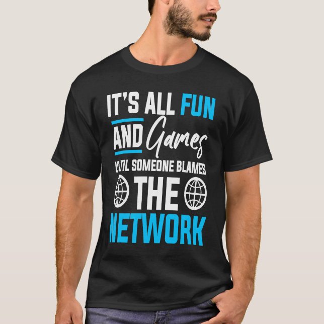 Computer Network Engineering Network Engineer  4 T-Shirt (Front)