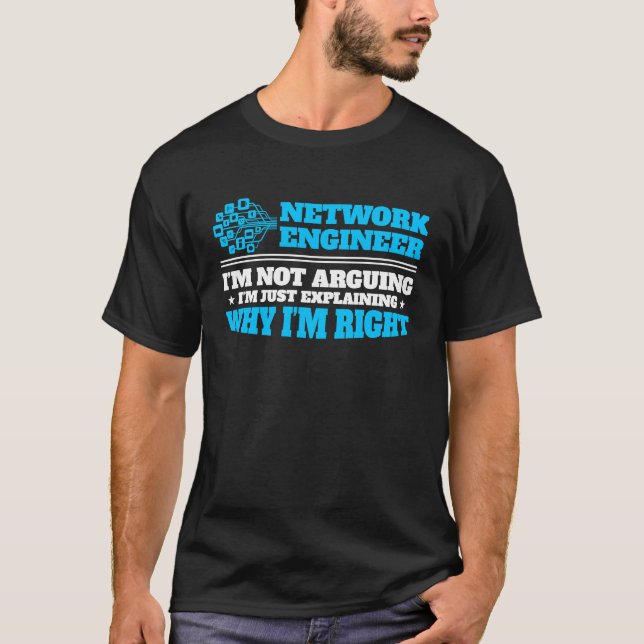 Computer Network Engineering Network Engineer  9 T-Shirt (Front)