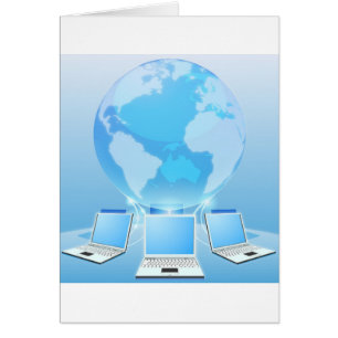 Computer network world concept