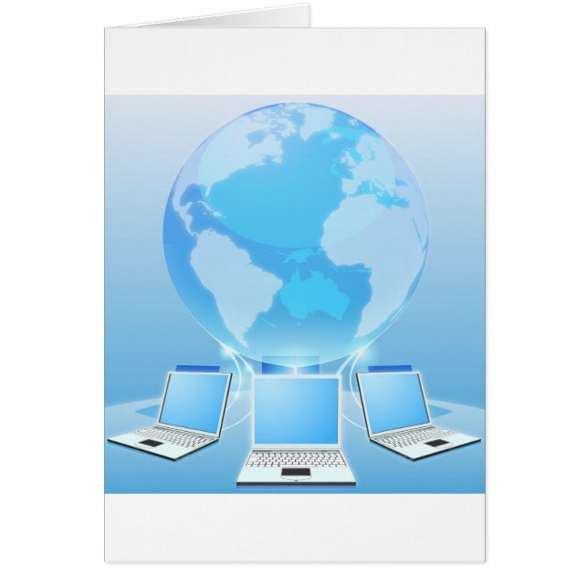 Computer network world concept (Front)