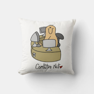 Computer Nut T-shirts and Gifts Cushion