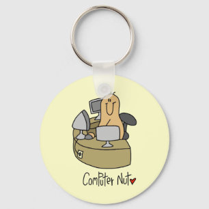 Computer Nut T-shirts and Gifts Key Ring