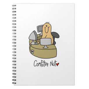Computer Nut T-shirts and Gifts Notebook